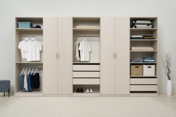 Гардеробная/шкаф 4000 мм Ларго №4 Кашемир (Миф) в Алапаевске - alapaevsk.mebel-e96.ru