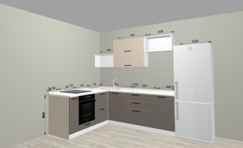 Угловой кухонный гарнитур Санвут 1516х2100 мм в Алапаевске - alapaevsk.mebel-e96.ru