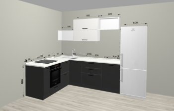 Угловой кухонный гарнитур Санвут 1516х2100 мм в Алапаевске - alapaevsk.mebel-e96.ru
