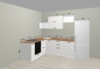 Угловой кухонный гарнитур Санвут 1516х2100 мм в Алапаевске - alapaevsk.mebel-e96.ru