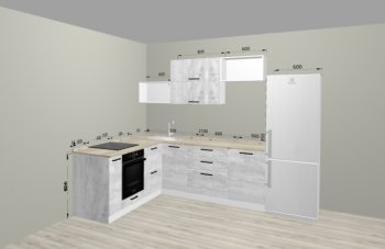 Угловой кухонный гарнитур Санвут 1516х2100 мм в Алапаевске - alapaevsk.mebel-e96.ru