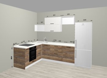 Угловой кухонный гарнитур Санвут 1516х2100 мм в Алапаевске - alapaevsk.mebel-e96.ru