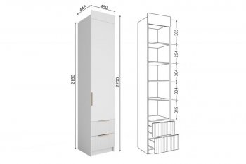 Набор детской мебели Лавис модульный белый софт (ДСВ) в Алапаевске - alapaevsk.mebel-e96.ru