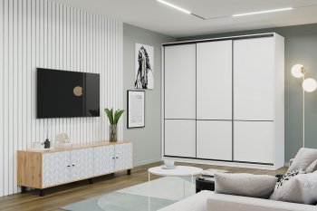 Шкаф-купе 1800 мм LINE 3-хдвер. BL18-6.3D (Мама) в Алапаевске - alapaevsk.mebel-e96.ru