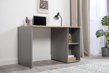 Стол письменный Лайт 12.163. серый (Моби) в Алапаевске - alapaevsk.mebel-e96.ru