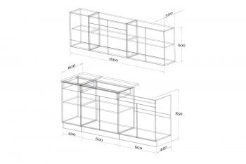 Кухонный гарнитур Лайт 1600 мм (Зарон) в Алапаевске - alapaevsk.mebel-e96.ru