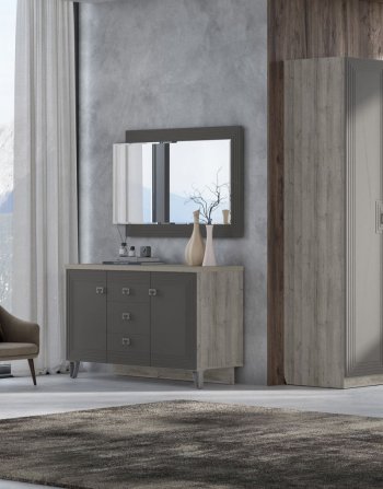 Спальный гарнитур Лежер модульный, холст вулканический (СанТан) в Алапаевске - alapaevsk.mebel-e96.ru