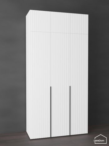 Шкаф с антресолью 1200 мм Linnea MHR-3A-1 2450х1200х510 (Белый-М 11.1.1) в Алапаевске - alapaevsk.mebel-e96.ru