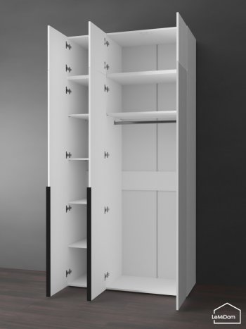 Шкаф с антресолью 1200 мм Linnea MHR-3A-1 2450х1200х510 (Белый-М 11.1.1) в Алапаевске - alapaevsk.mebel-e96.ru