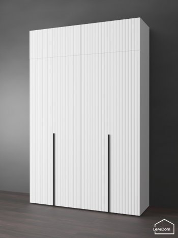 Шкаф с антресолью 1600 мм Linnea MHR-4A-1 2450х1600х510 (Белый-М 11.1.1) в Алапаевске - alapaevsk.mebel-e96.ru