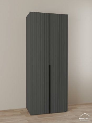Шкаф Linnea MHR-2 2050х800х510 (Графит-М 11.1.25) в Алапаевске - alapaevsk.mebel-e96.ru