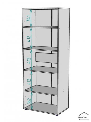 Шкаф Linnea MHR-2-2 2050х800х510 (Графит-М 11.1.25) в Алапаевске - alapaevsk.mebel-e96.ru