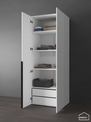 Шкаф Linnea MHR-2-4 2050х800х510 (Белый-М 11.1.2) в Алапаевске - alapaevsk.mebel-e96.ru