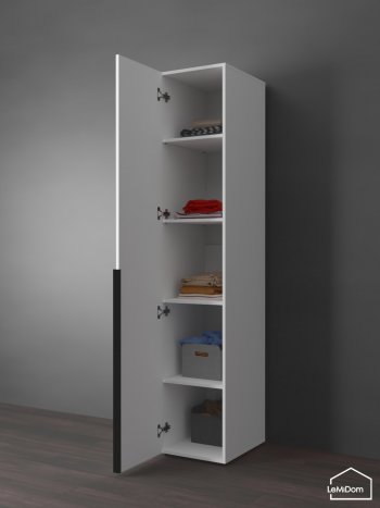 Шкаф Linnea MHR-1-2 2050х400х510 (Белый-М 11.1.2) в Алапаевске - alapaevsk.mebel-e96.ru