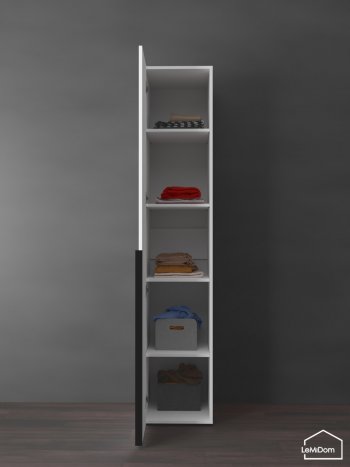 Шкаф Linnea MHR-1-2 2050х400х510 (Белый-М 11.1.2) в Алапаевске - alapaevsk.mebel-e96.ru