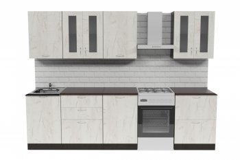 Кухонный гарнитур Лоретта компакт 2200 мм (Гретта) в Алапаевске - alapaevsk.mebel-e96.ru