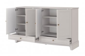 Комод 4 двери 2ящ. Лорето, льняной (БМ) в Алапаевске - alapaevsk.mebel-e96.ru