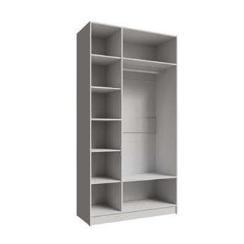 Шкаф Мадрид 1200 мм без зеркала белый (Текс) в Алапаевске - alapaevsk.mebel-e96.ru