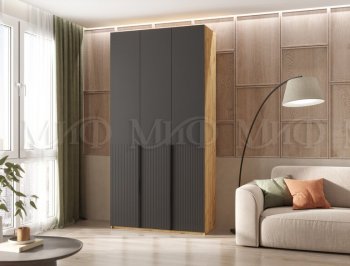 Шкаф 1200 мм Марвэл крафт/графит (Миф) в Алапаевске - alapaevsk.mebel-e96.ru
