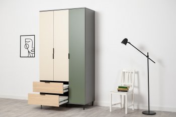 Шкаф 1200 мм Марвэл 16.317.03 зеленый (Моби) в Алапаевске - alapaevsk.mebel-e96.ru