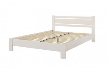 Кровать из массива Милс льняной (БМ) в Алапаевске - alapaevsk.mebel-e96.ru