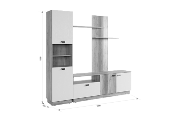 Стенка Моди К1 (Мебельсон) в Алапаевске - alapaevsk.mebel-e96.ru