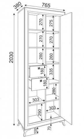 Библиотека Саванна М21 (Риннер) в Алапаевске - alapaevsk.mebel-e96.ru