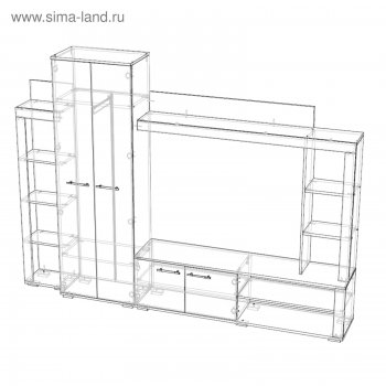 Стенка Монако (Лин) в Алапаевске - alapaevsk.mebel-e96.ru