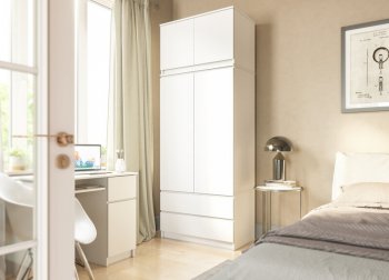Шкаф 900 мм с антресолью Мори 900.2 (ДСВ) в Алапаевске - alapaevsk.mebel-e96.ru