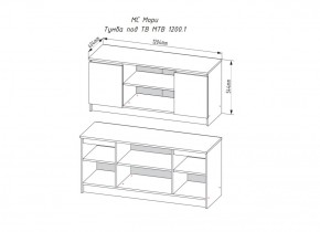 Мори Тумба под ТВ МТВ 1200.1 в Алапаевске - alapaevsk.mebel-e96.ru