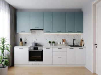 Кухонный гарнитур высокий Ниагара 3000 мм ЛДСП/МДФ (Санвут) в Алапаевске - alapaevsk.mebel-e96.ru