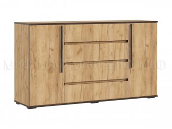 Комод 2 двери 4 ящика (1600) Норд, крафт (Миф) в Алапаевске - alapaevsk.mebel-e96.ru