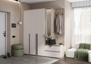 Прихожая Норд+Шкаф 1200, крафт серый/кашемир (Миф) в Алапаевске - alapaevsk.mebel-e96.ru