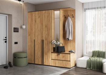 Прихожая Норд+Шкаф 1200, крафт (Миф) в Алапаевске - alapaevsk.mebel-e96.ru