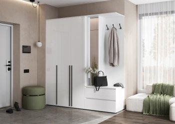 Прихожая Норд+Шкаф 1200, белый (Миф) в Алапаевске - alapaevsk.mebel-e96.ru