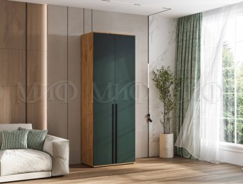 Шкаф 800 мм 2-х ств. Норд крафт/изумруд (Миф) в Алапаевске - alapaevsk.mebel-e96.ru