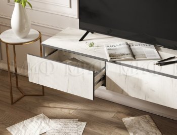 Стенка Норд-2 дуб крафт белый (Миф) в Алапаевске - alapaevsk.mebel-e96.ru