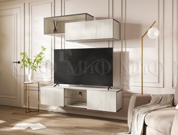 Стенка Норд-1 дуб крафт белый (Миф) в Алапаевске - alapaevsk.mebel-e96.ru