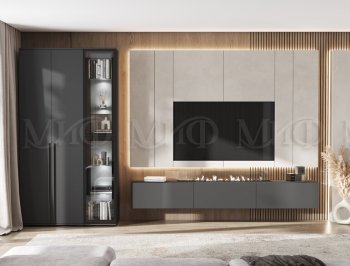 Стенка Норд графит (Миф) в Алапаевске - alapaevsk.mebel-e96.ru