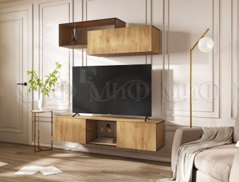 Стенка Норд-1 дуб крафт (Миф) в Алапаевске - alapaevsk.mebel-e96.ru