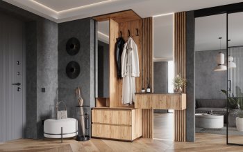 Прихожая+Тумба с зеркалом Норд (Миф) в Алапаевске - alapaevsk.mebel-e96.ru