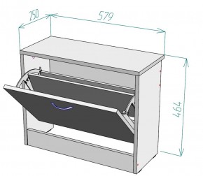 Обувница W1 (ЯАС) в Алапаевске - alapaevsk.mebel-e96.ru