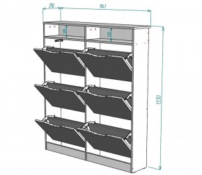 Обувница W18 (ДСС) в Алапаевске - alapaevsk.mebel-e96.ru