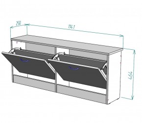 Обувница W19 (ЯАС) в Алапаевске - alapaevsk.mebel-e96.ru