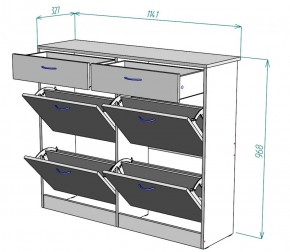 Обувница W25 (Белый) в Алапаевске - alapaevsk.mebel-e96.ru