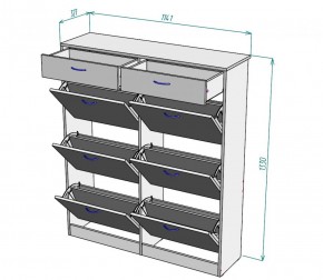 Обувница W27 (Белый) в Алапаевске - alapaevsk.mebel-e96.ru