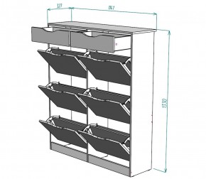 Обувница W28 (ЯАС) в Алапаевске - alapaevsk.mebel-e96.ru