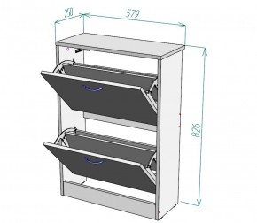 Обувница W3 (Белый) в Алапаевске - alapaevsk.mebel-e96.ru