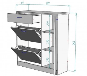 Обувница W35 (Белый) в Алапаевске - alapaevsk.mebel-e96.ru