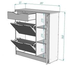 Обувница W36 (Белый) в Алапаевске - alapaevsk.mebel-e96.ru